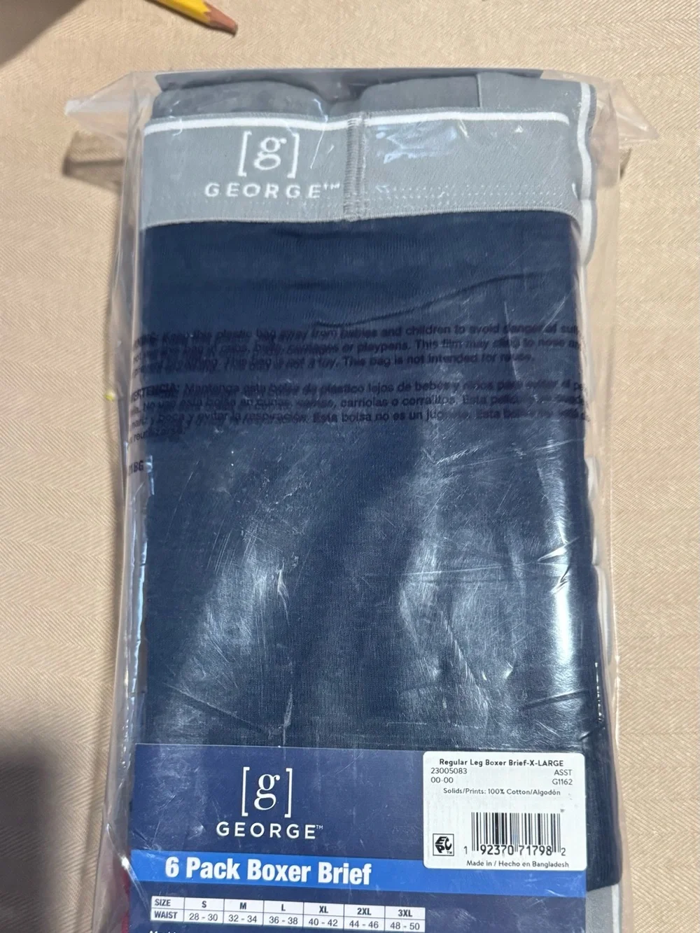 George 6-Pack Boxer Briefs - Navy and‎ Burgundy